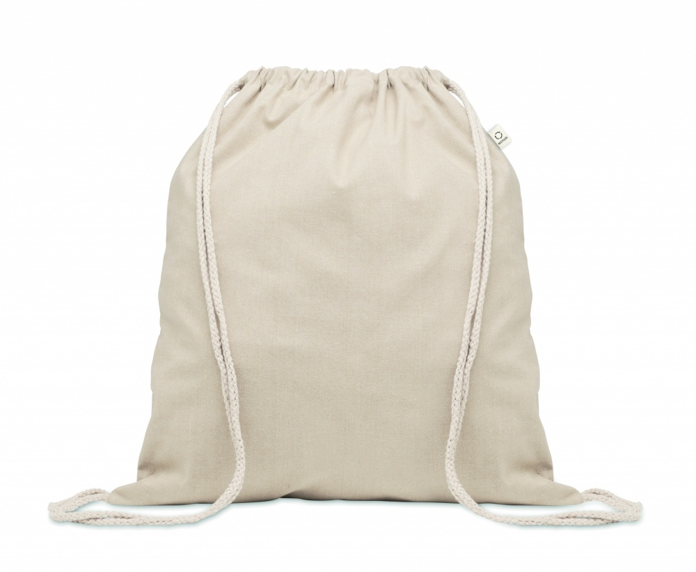 Logotrade promotional item image of: Recycled cotton drawstring bag